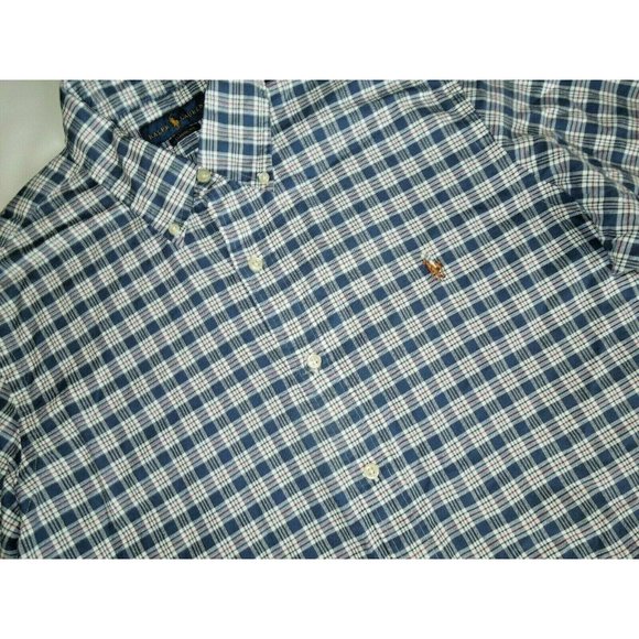 Polo Ralph Lauren Men's Classic Fit Plaid Oxford - Picture 3 of 4
